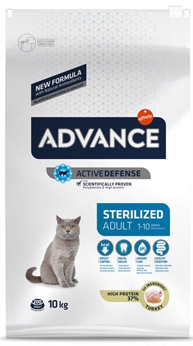 Advance Cat Sterilized Turkey 10 Kg
