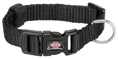 Trixie Halsband Hond Premium Zwart 22-35X1 Cm