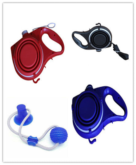 honden riem met ingebouwde water fles