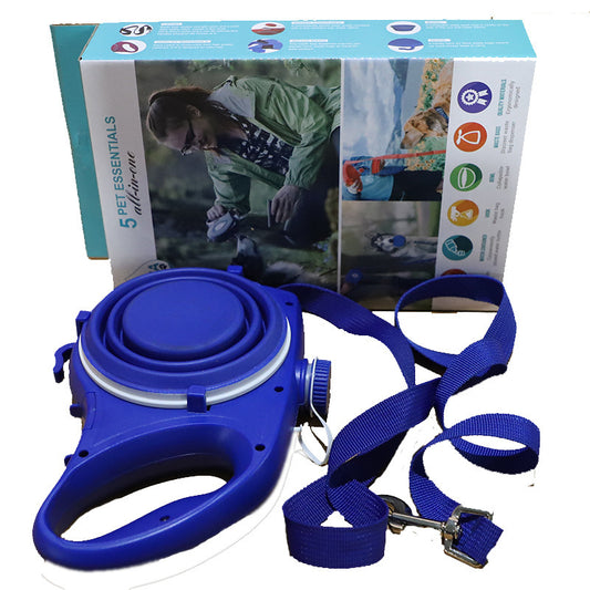 honden riem met ingebouwde water fles