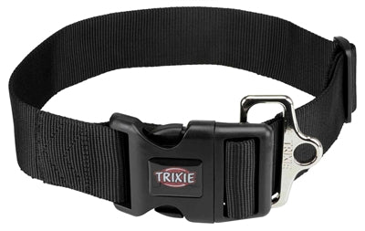 Trixie Halsband Hond Premium Zwart 22-35X1 Cm