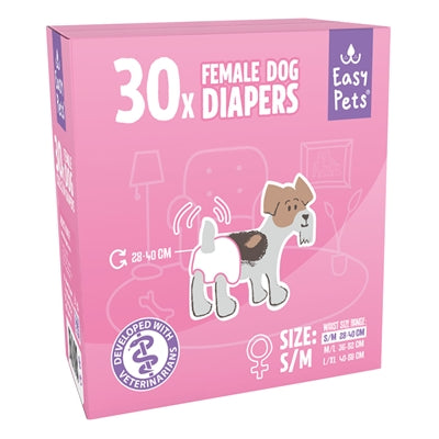Easypets Hondenluiers Teef Xs/S 100 St