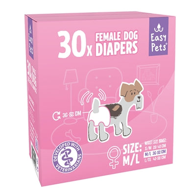 Easypets Hondenluiers Teef Xs/S 100 St