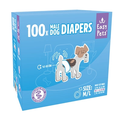 Easypets Hondenluiers Reu S/M 100 St