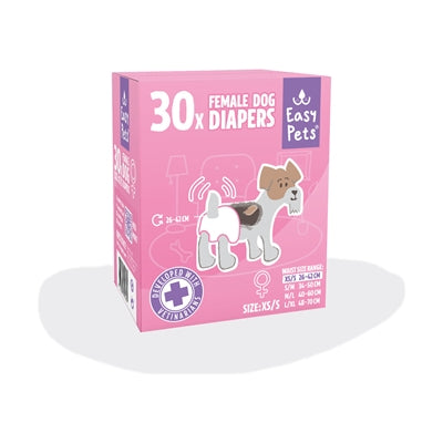 Easypets Hondenluiers Teef Xs/S 100 St
