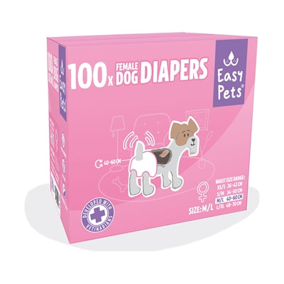 Easypets Hondenluiers Teef Xs/S 100 St