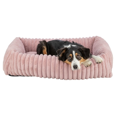 Trixie Hondenmand Lonni Hoekig Ribfluweel Roze 80X60 Cm