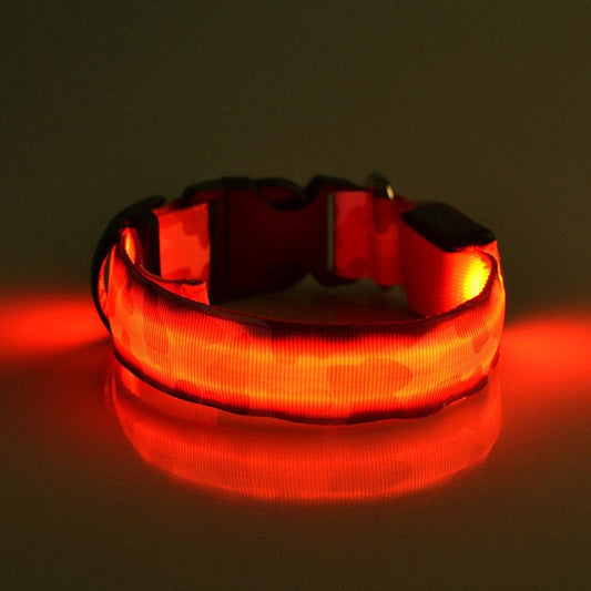 Licht gevende honden halsband